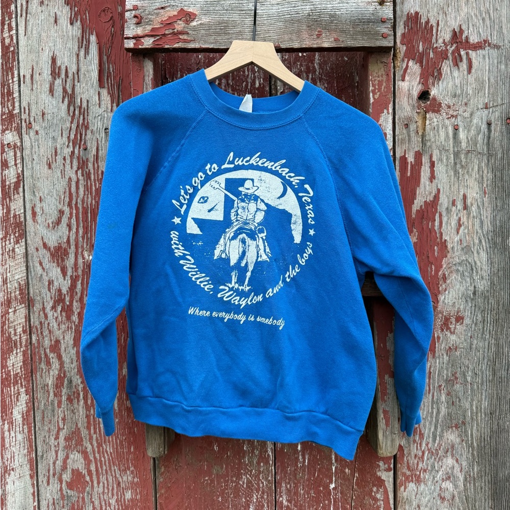 Blue Graphic Sweatshirt